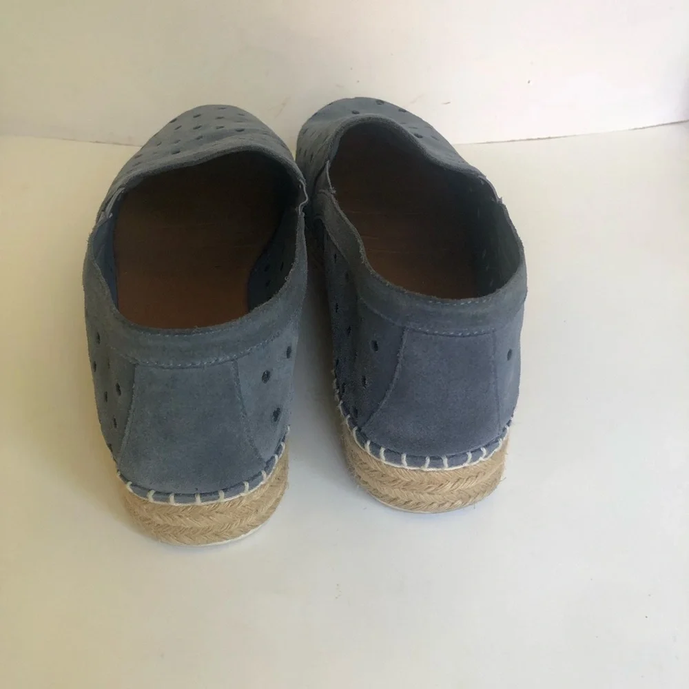 Steve Madden Women’s Widmer Suede Espadrille Platform Perforated Sneaker Size 11